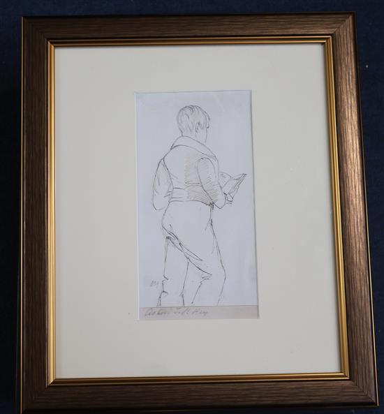 Sir David Wilkie (1785-1841) Studies of the Cooper Keys Family who were great friends of the artist, 7.5 x 3.5in. approx.